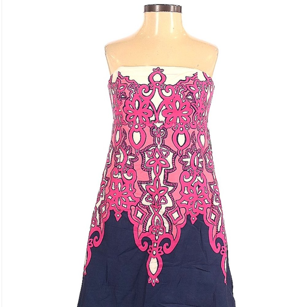 Lilly Pulitzer Strapless Casual Dress Size 2